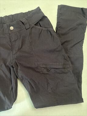 Duluth Trading Co Womens 6x31 Black Hiking Utility Cargo Stretch Pants